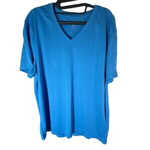 ID Ideology Men's Birdseye Mesh V-Neck T-Shirt, Blue, Size XL, NWT